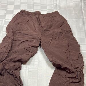 Women’s Brown Parachute Pants
